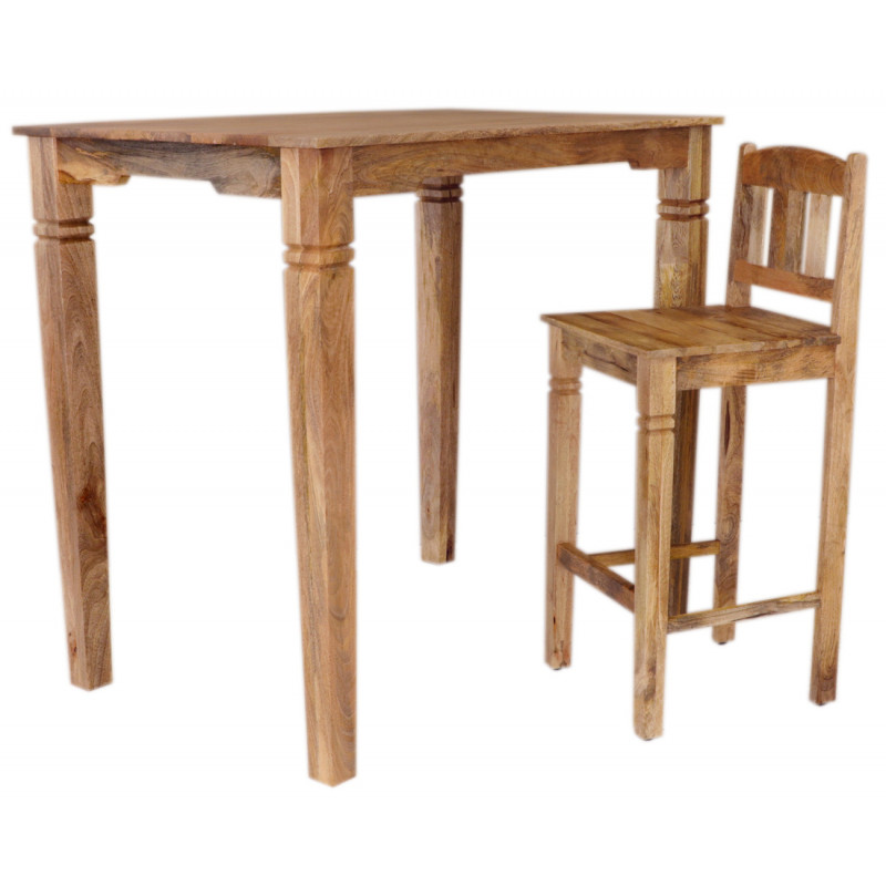 E-shop Barový stôl Guru 120x110x80 z mangového dreva