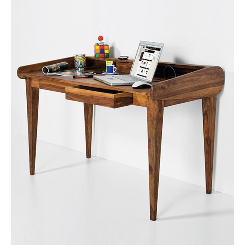 E-shop Písací stôl 130x85x70 indický masív palisander